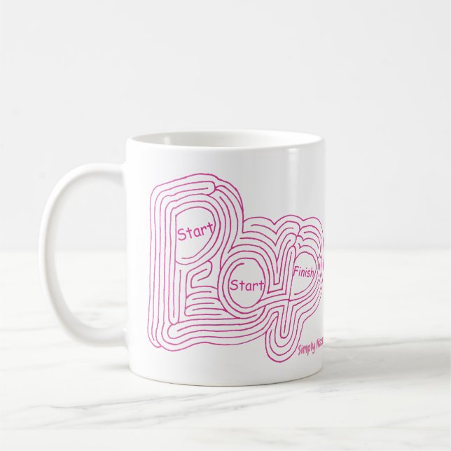 Mazes simples "Pop" Maze Mug (Gauche)