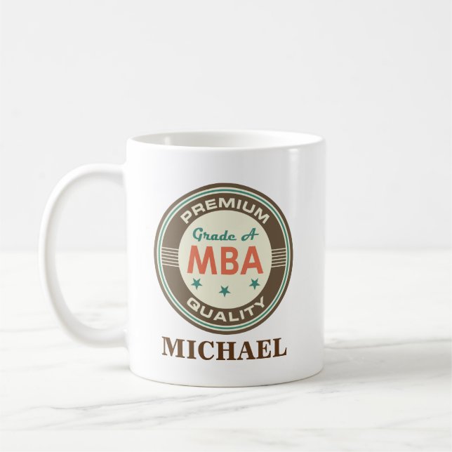 MBA a personnalisé le cadeau de tasse de bureau (Gauche)