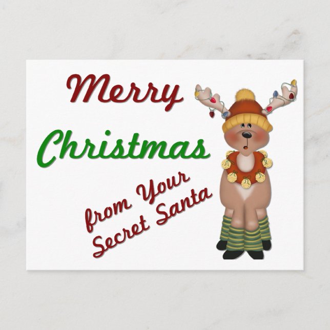 MC Reindeer Secret Père Noël - Cartes postales de  (Devant)