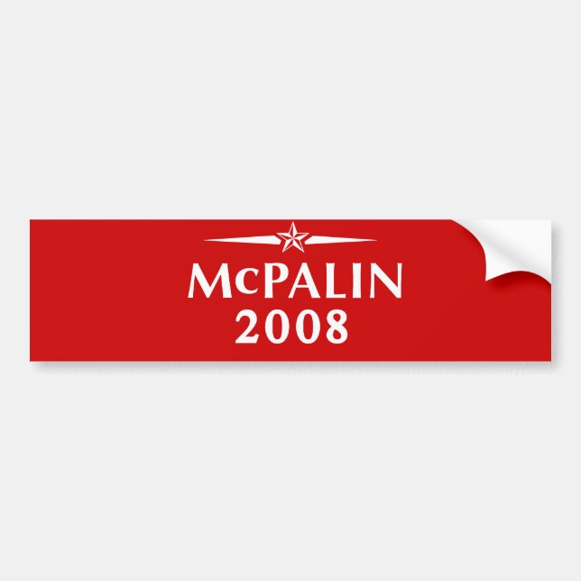 MCCAIN PALIN BOMPER STICKER (Devant)