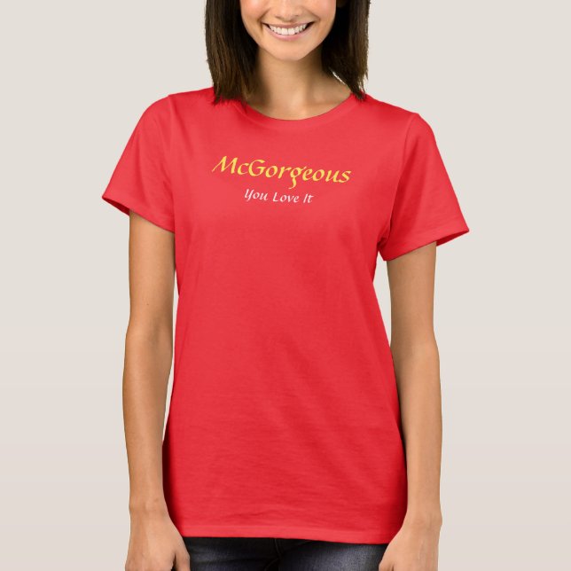 McDonalds Funny T-Shirt pour votre amie (Devant)