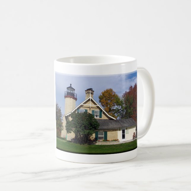 McGulpin Point Lighthouse 2011 tasse à café (Devant droit)