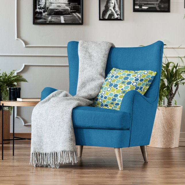 MCM Lime et Aqua Bubble Coussin (Créateur téléchargé)