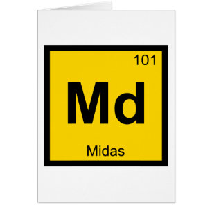 Md - Midas Chimie Symbole du tableau périodique