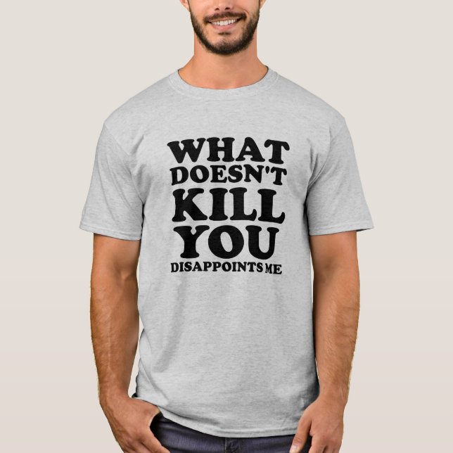 Me déçoit Tshirt drôle noir (Devant)