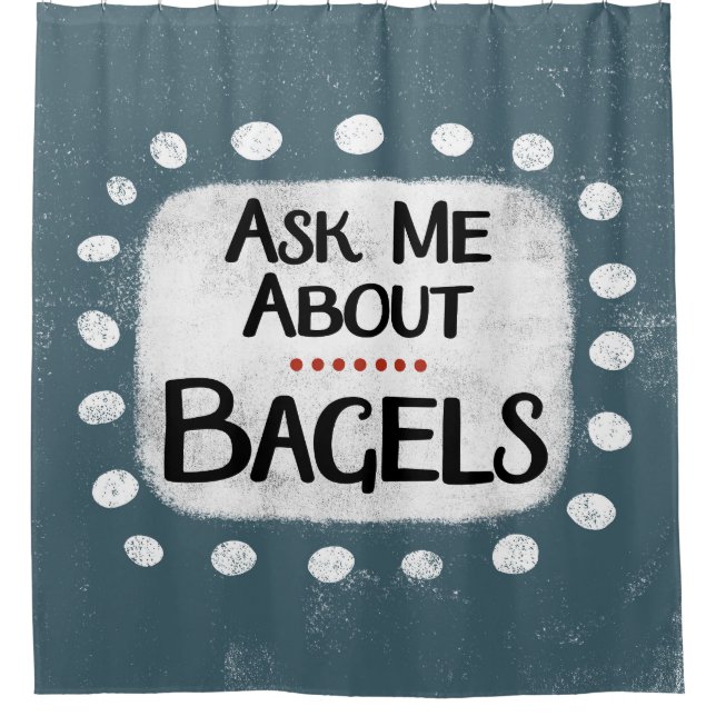 Me Demander À Propos Bagels Douche Rideau (Devant)