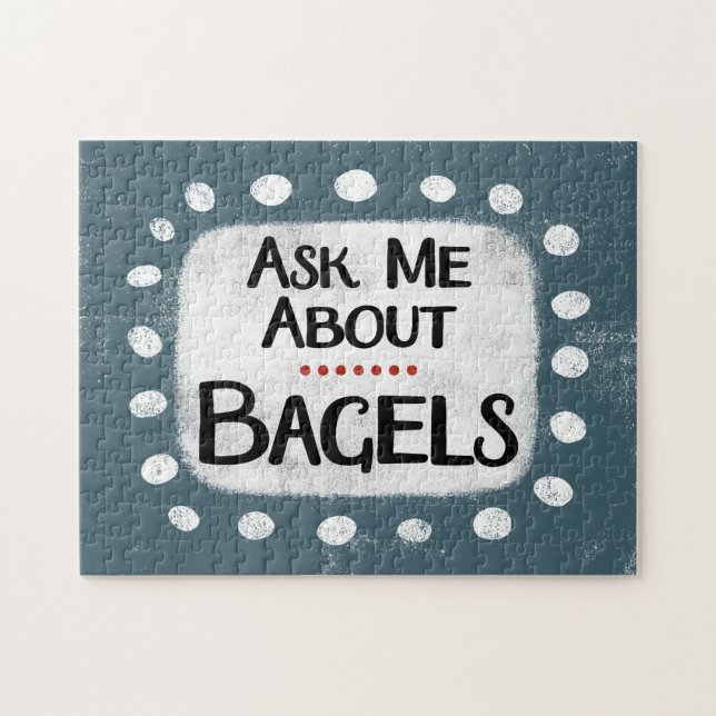 Me Demander À Propos Bagels Jigsaw Puzzle (Horizontal)