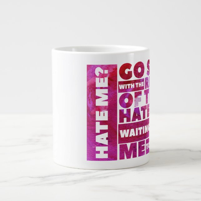 Me Détester ? (Humour) - Mug Jumbo (Devant)