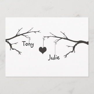 Me Heart You Engagement Party Invitation