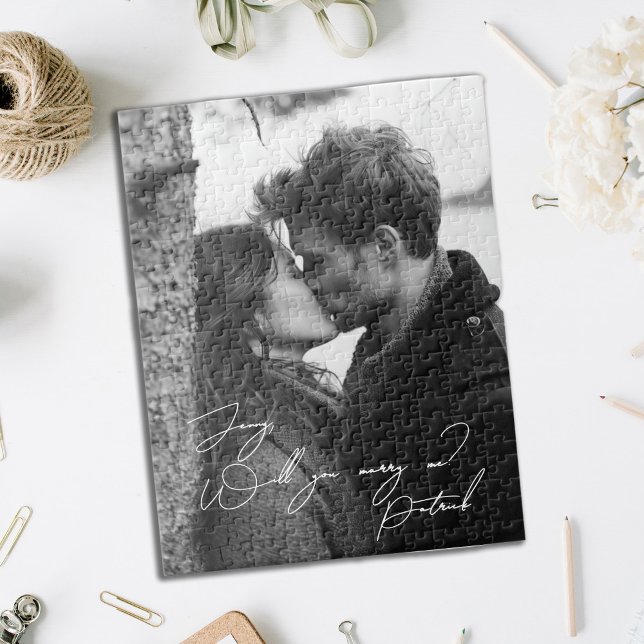 Me marierez-vous un Puzzle photo noir et blanc (Créateur téléchargé)
