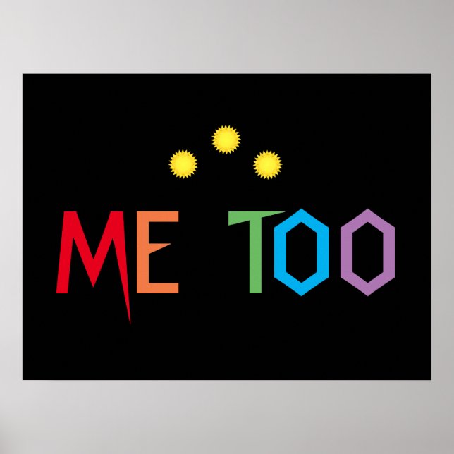 ME TOO Colorful Rainbow Poster (Devant)