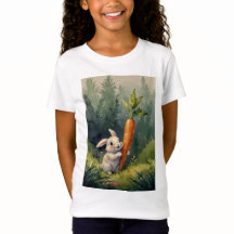 Meadow Bunny Dreams : T-Shirt Whimsical Kids