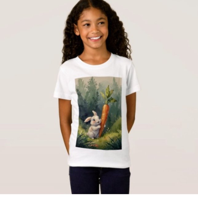 Meadow Bunny Dreams : T-Shirt Whimsical Kids (Créateur téléchargé)
