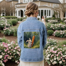 Meadow Bunny Dreams : Veste en jean fantaisiste