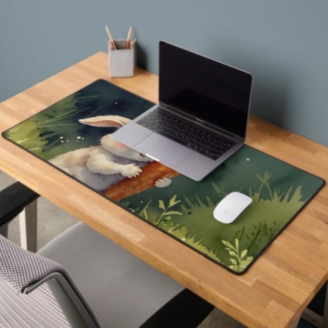 Meadow Bunny Dreams : Whimsical Desk Mat (Créateur téléchargé)