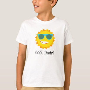 "Mec Cool !" T-shirt Cartoon Sunshine pour garçon