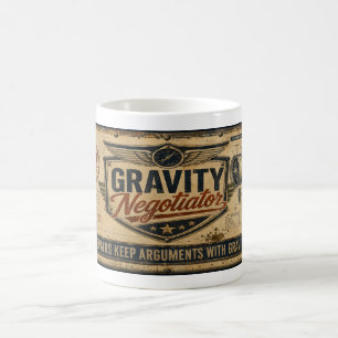Mécanicien d'avion Tasse drôle de négociateur de g