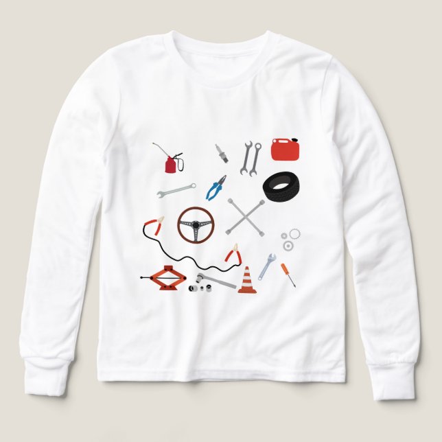 Mécanique automobile Outils Thème Garçon (Motif recto)