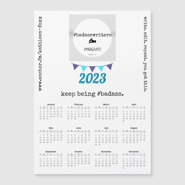 #méchant calendrier 2023 aimant (Devant)