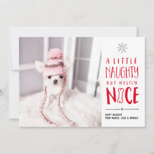 Méchant Mais Mignon   Carte de Vœux de Fêtes avec 