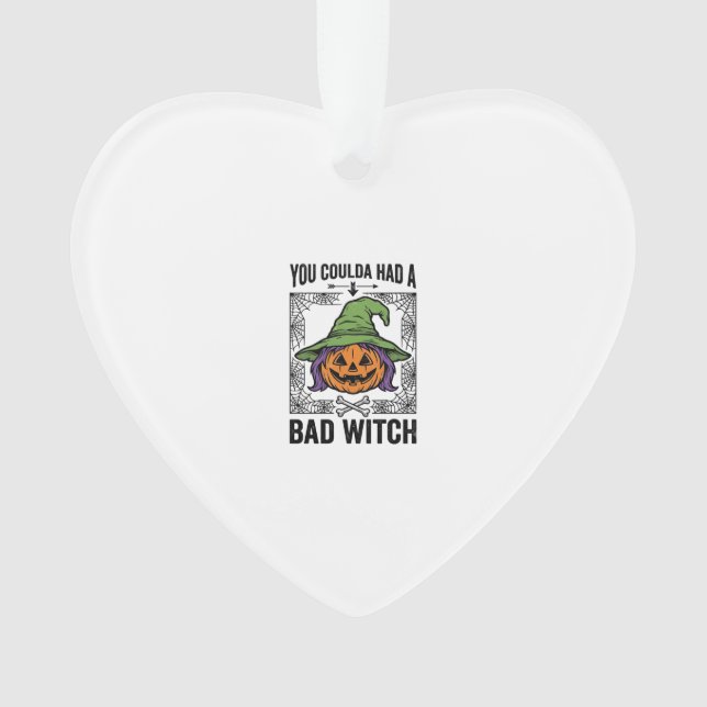 Méchante Sorcière Drôle de Citrouille d'Halloween  (devant)