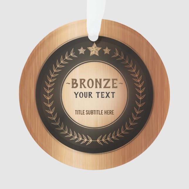 MÉDAILLE Bronze Champion DIY IMPRESSION PERSONNALI (devant)