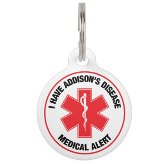 Médaille d'alerte médicale pour la maladie d'Addis