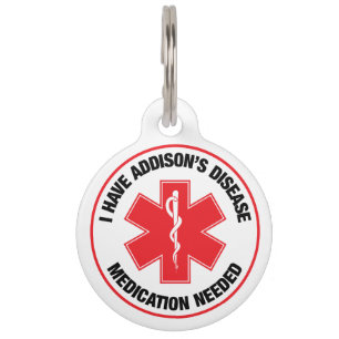 Médaille d'alerte médicale pour la maladie d'Addis