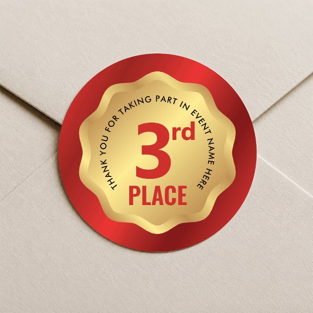 Médaille de 3ème place Événement Autocollant Compé (Créateur téléchargé)
