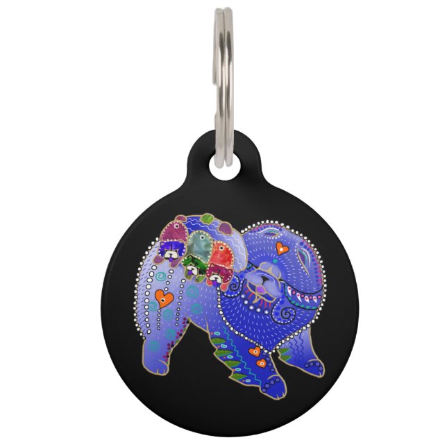 Médaille de chien de la famille BINDI Chow / bijou (Dos)