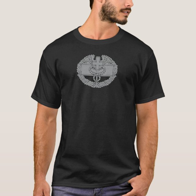 Médaille de combat T-shirt Armée vétéran Tee (Devant)