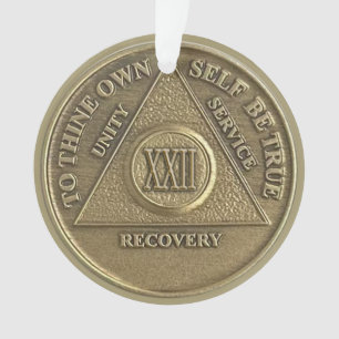 Médaille de jubilé de sobriété de 22 ans Nom per