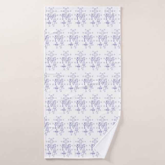Médaille de Notre-Dame de Grâces Art Fin Miraculeu (Serviette de bain)