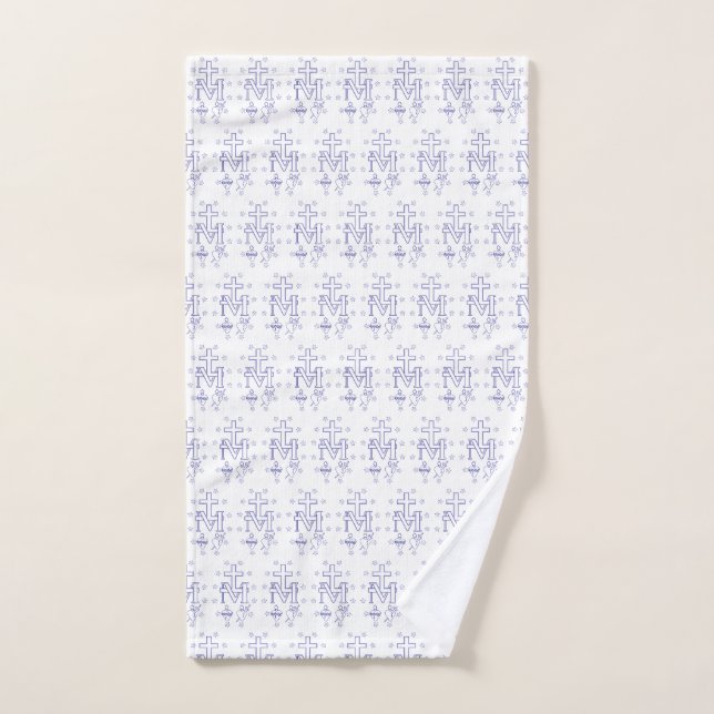 Médaille de Notre-Dame de Grâces Art Fin Miraculeu (Serviette à main)