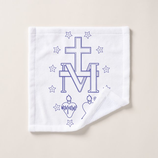Médaille de Notre-Dame de Grâces Art Fin Miraculeu (Gant de toilette)