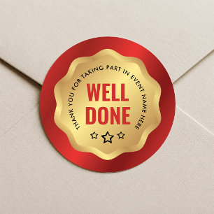 Médaille d'événement Bien Faite Autocollant Badge