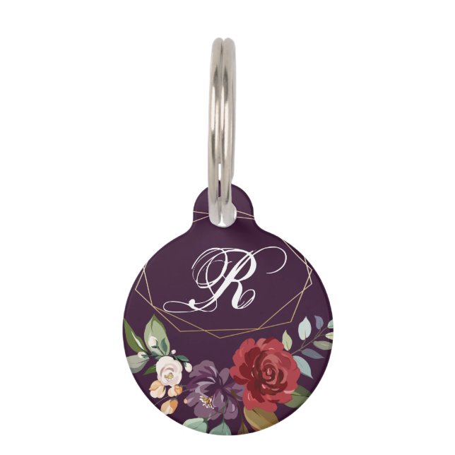 Médaille d'identification de chien personnalisée R (Devant)