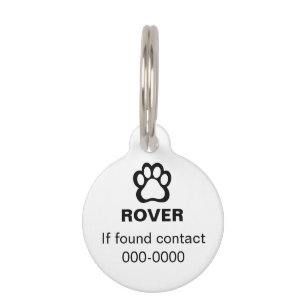 Médaille d'identification personnalisée avec empre