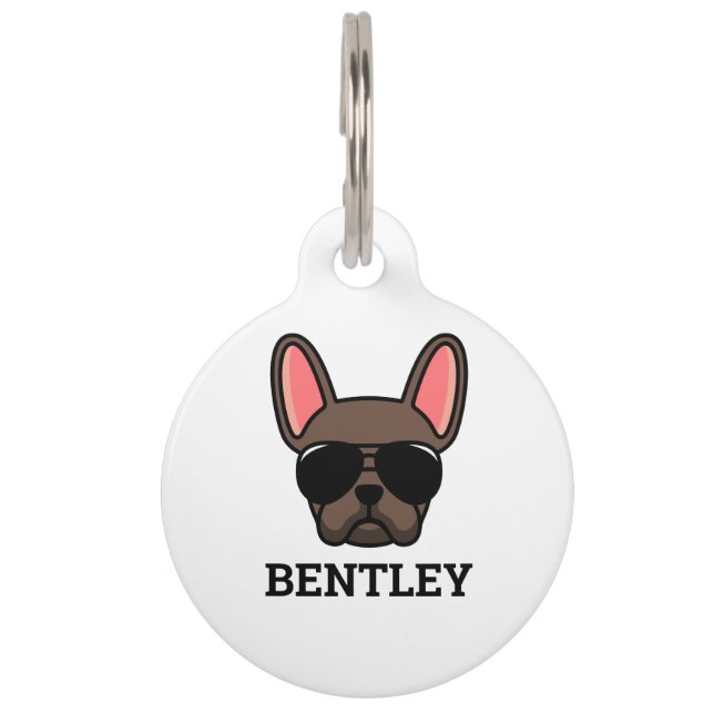 Médaille d'identification pour Bouledogue Français (Devant)