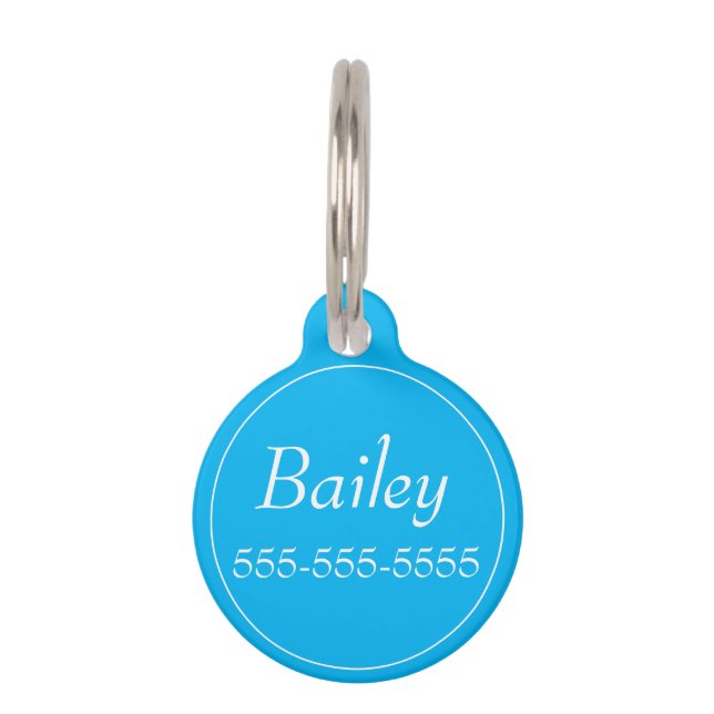 Médaille d'identification ronde personnalisée pour (Devant)
