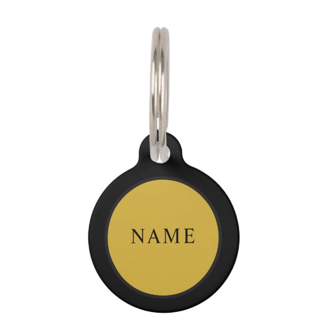 Médaille d'identification ronde pour animaux avec  (Devant)