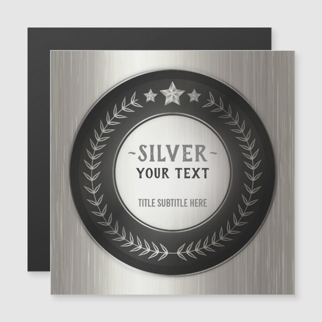 MÉDAILLE DIY IMPRESSION PERSONNALISÉE Champion Arg (Devant / Derrière)