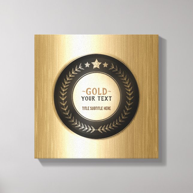MÉDAILLE DIY IMPRESSION PERSONNALISÉE Or #1 Champi (Recto)