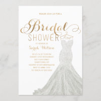 Médaille d'or| Invitation à la douche nuptiale