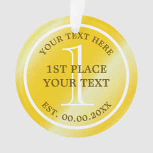 Médaille d'or Ornament pour le premier champion