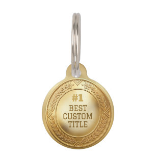 Médaille d'or réaliste 3D personnalisable et modif