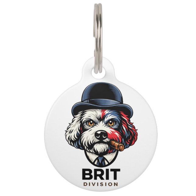 Médaille drôle pour chien Cockapoo | Médaille d'id (Devant)