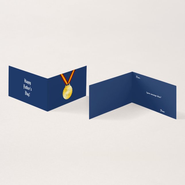 Médaille du meilleur papa Fête des pères (Inside and Outside)