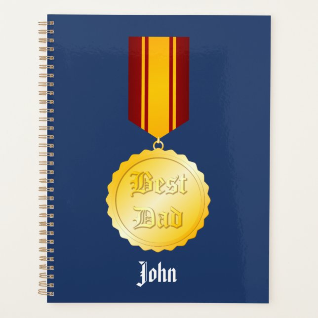 Médaille Meilleur Papa Broche Fête des Pères (Devant)