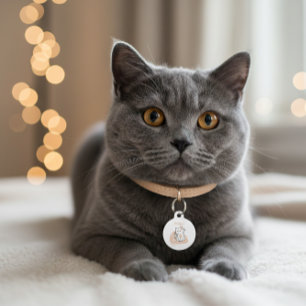 Médaille personnalisée pour animal de compagnie “J